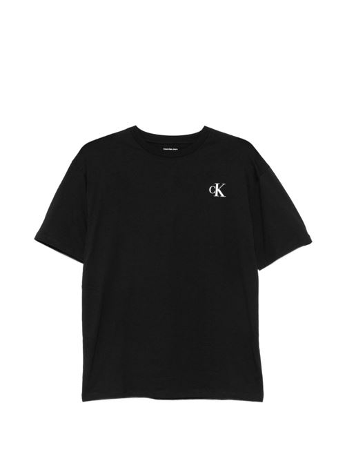 T-shirt bambino Calvin Klein nera Calvin Klein Kids | LVCKSJA05BBEH